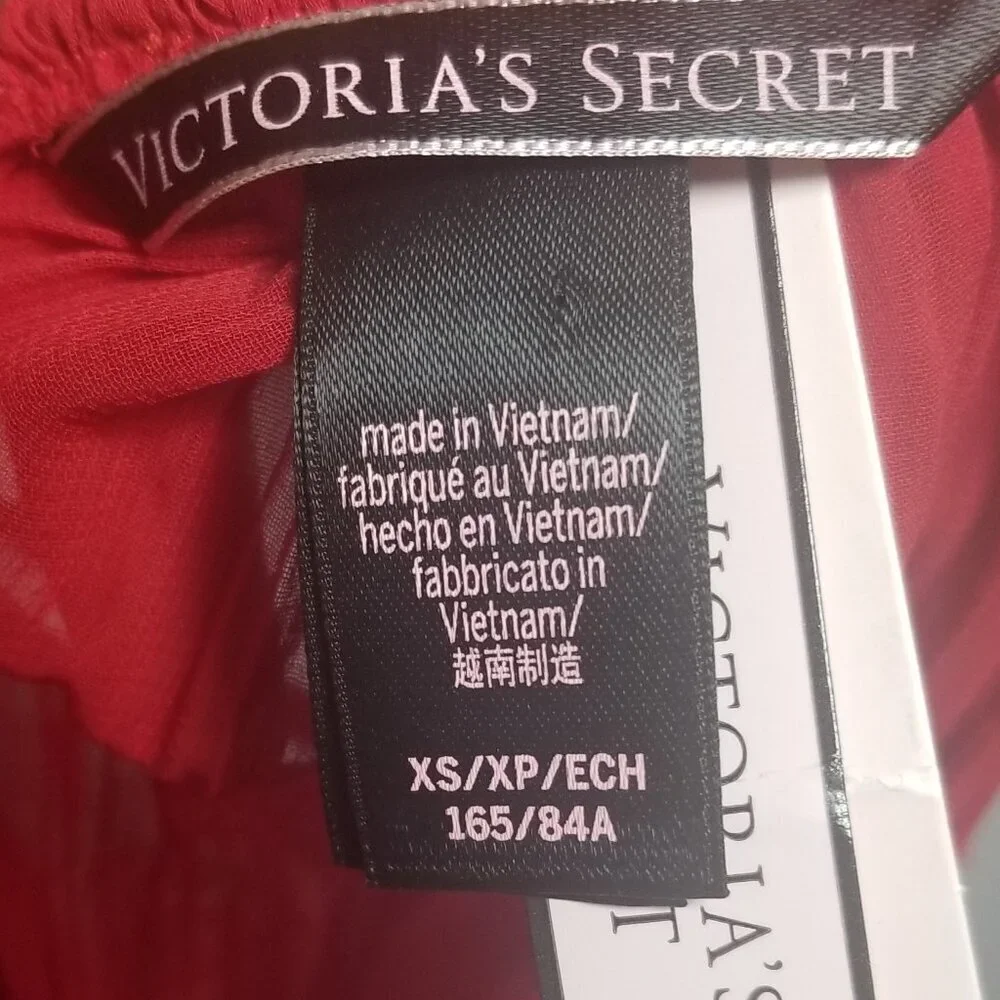NWT Victoria Secret Women's Red Babydoll, Fairy, Romantic, Valentine Cami Sz XS